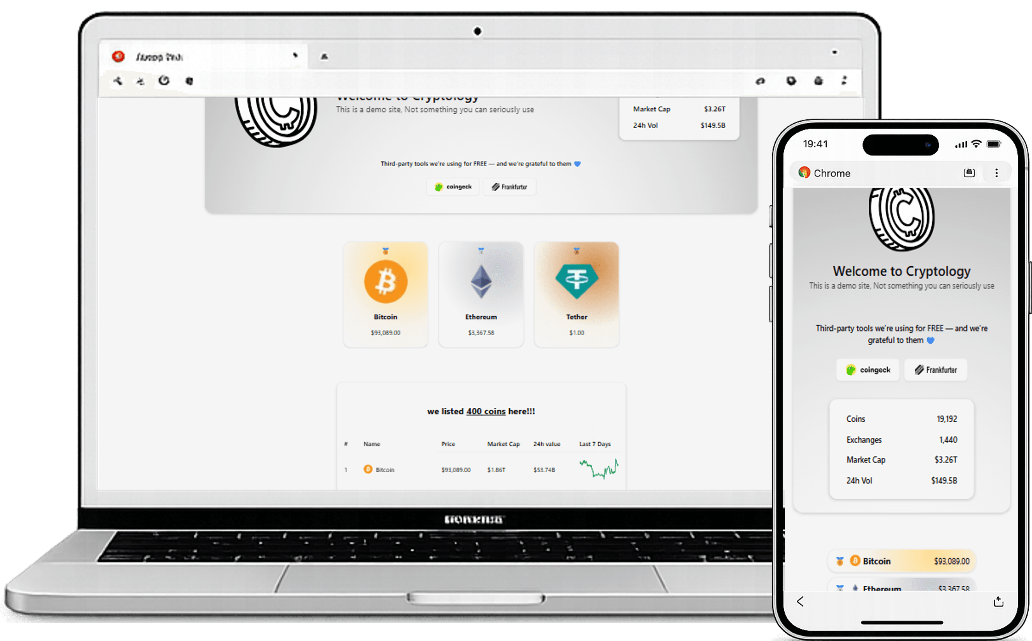 cryptology screenshots light